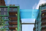 Londra: lavori in corso per la 'swimming pool - bridge'